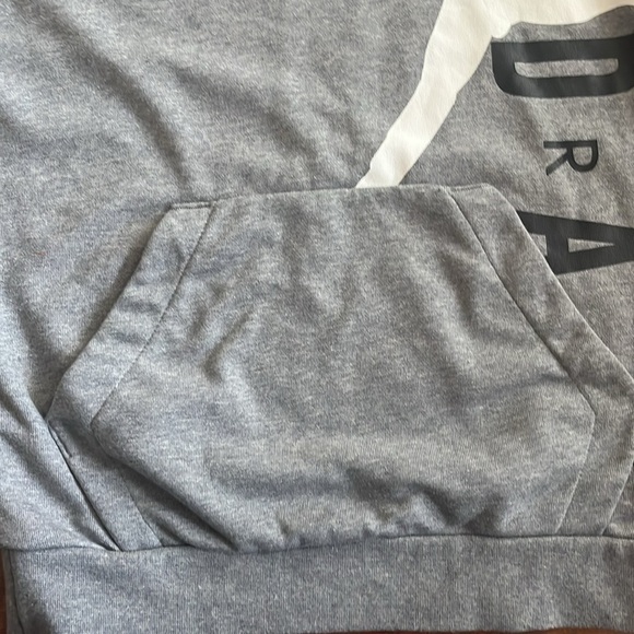 NWT Jordan Air Men's Gray Big Logo Long Sleeve Fleece Hoodies Size XS - Picture 7 of 10